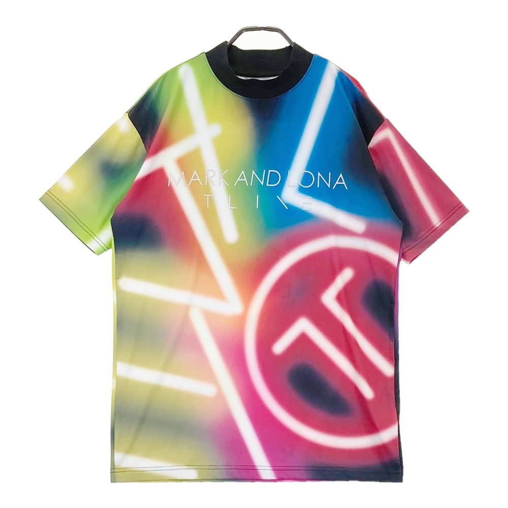 サイズ 46 MARK LONA マークアンドロナ モデル ハイネック 半袖Tシャツ レッド系 ゴルフウェア メンズ ストスト