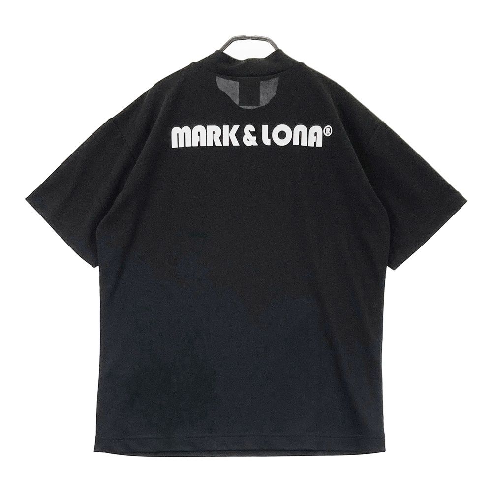 サイズ 48 MARK-LONA マークアンドロナ モデル ハイネック 半袖Tシャツ ブラック系 ゴルフウェア メンズ ストスト