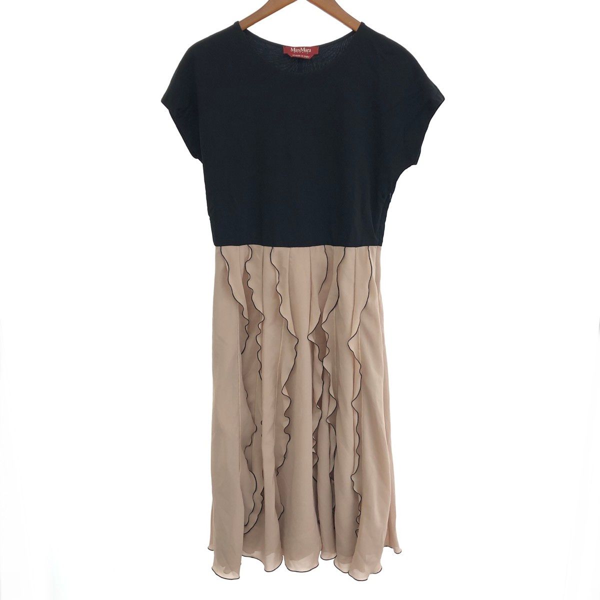 MaxMara STUDIO マックスマーラ 節約 ステュディオ フリル切替半袖  