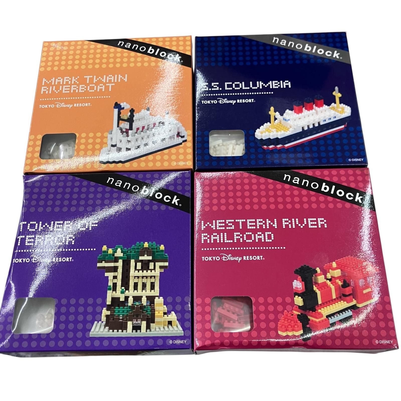 186001 新品未使用 Disney ディズニー ナノブロック 7点まとめ売り