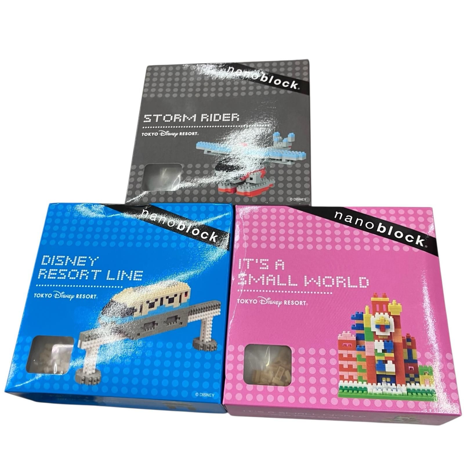 186001 新品未使用 Disney ディズニー ナノブロック 7点まとめ売り