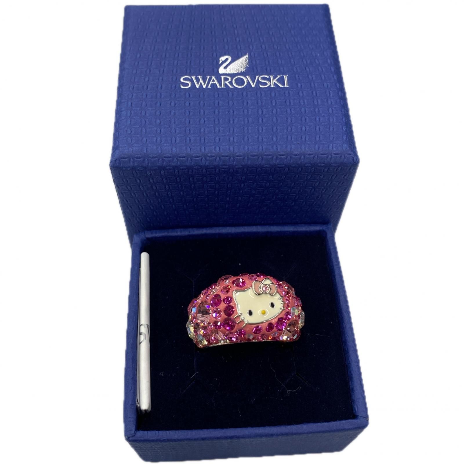 186000 SWAROVSKI スワロフスキー キティちゃん リング 箱付き 13号