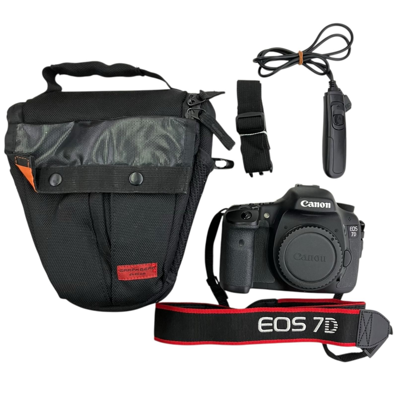 Canon デジタル一眼レフカメラ ブラック 186000 ジャンク品 canon キャノン デジタル一眼レフ EOS 7D ブラック