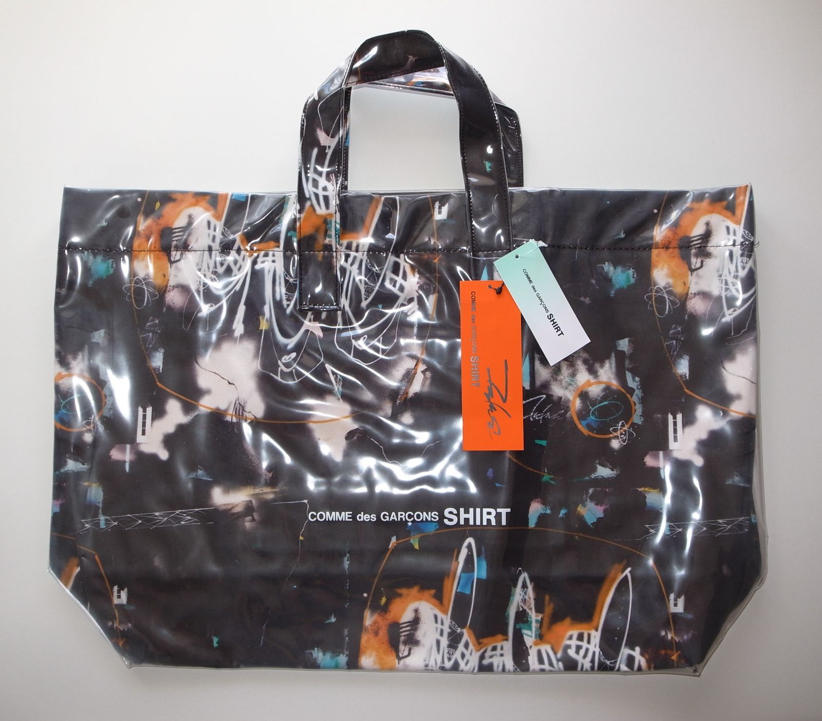 コムデギャルソン × FUTURA PVC トート バッグ black - メルカリ