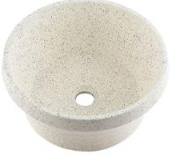 ｶｸﾀﾞｲ 493-255-MW 丸型手洗器 雪見石