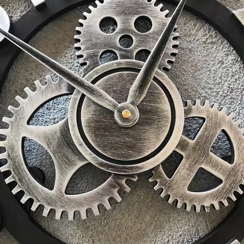 壁掛け時計 アンティーク風 非電波 北欧 静音 ウォールクロック 木製