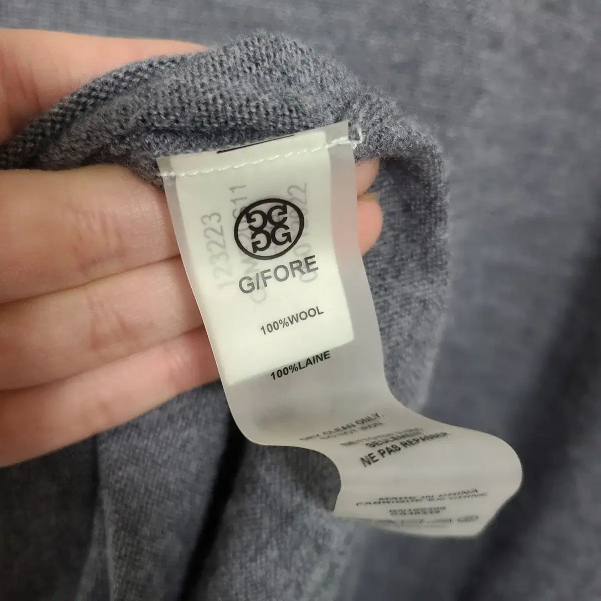 G FORE(ジーフォア) 正規品 メンズ ファッション ニット グレー L