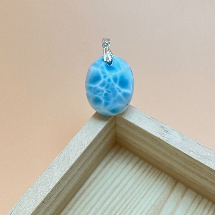 上品 EU製 ラリマーペンダント パワーストーン 天然石 お守り プレゼント 約25 3 20 4 10 1 mm ZB 9738