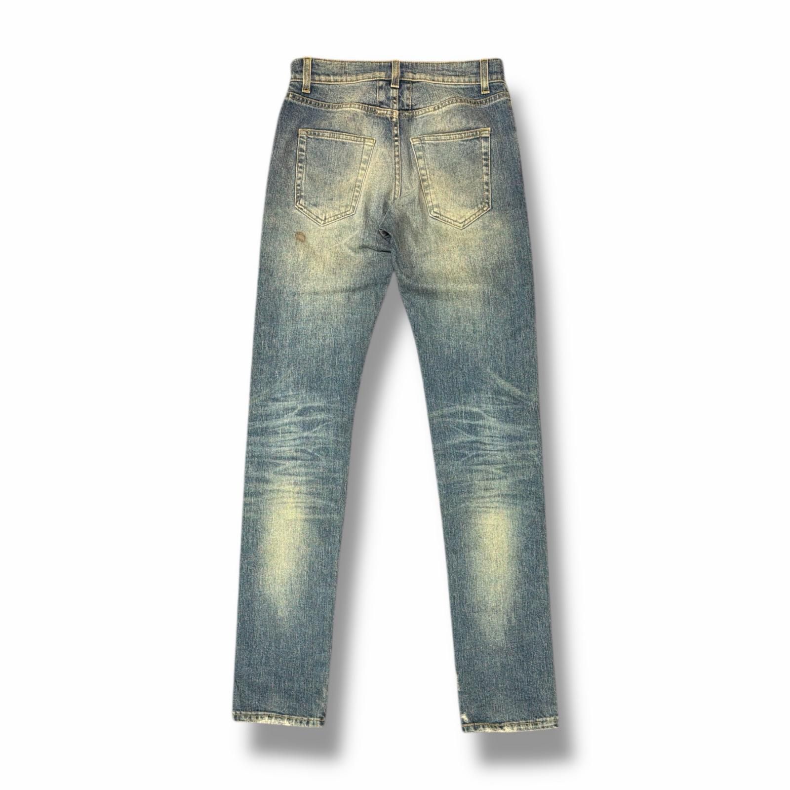 SAINT LAURENT PARIS 17SS Studded denim pants スタッズクラッシュ