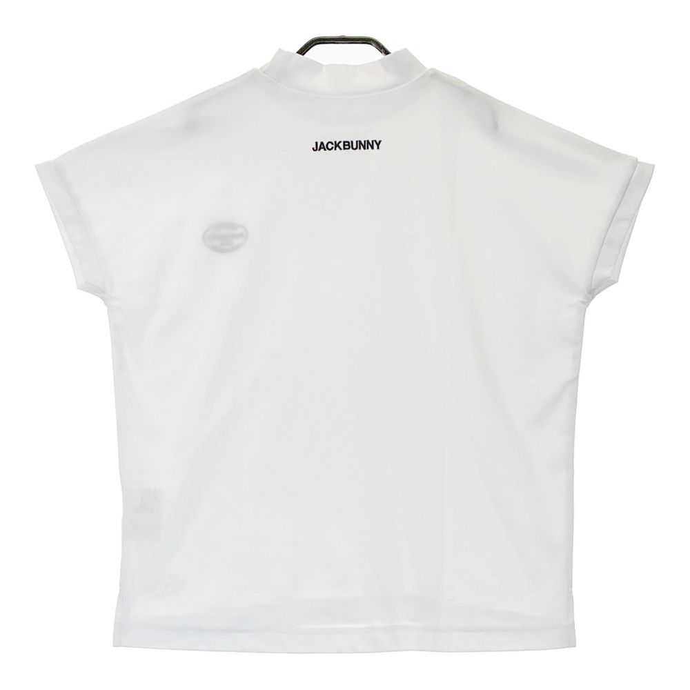 サイズ 2 JACK BUNNY ジャックバニー モデル ハイネック 半袖Tシャツ ホワイト系 ゴルフウェア レディース ストスト