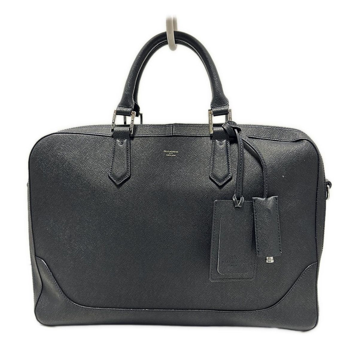 pelle morbida ペッレモルビダ ビジネスバッグ ダークネイビー レザー