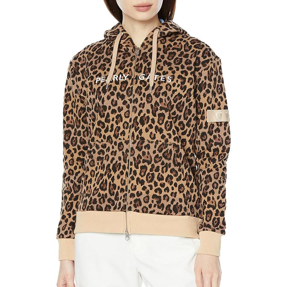 サイズ：2・L・新品】パーリーゲイツ 日本製 レオパード柄 スウェット