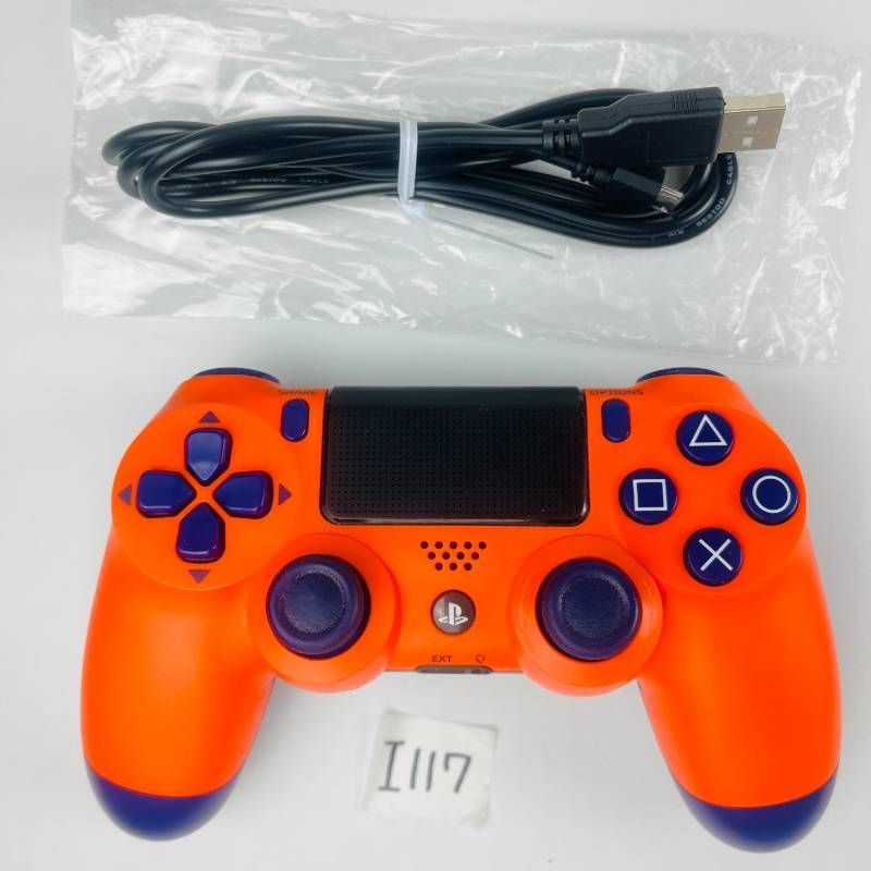◇I117【限定カラー】SONY DUALSHOCK4 サンセットオレンジ USBコード