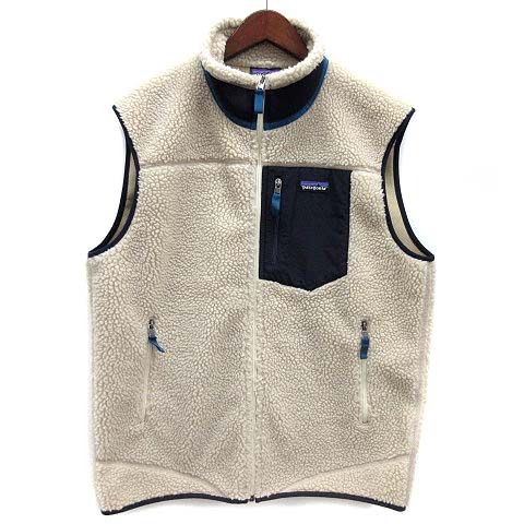 パタゴニア Patagonia クラシック レトロX ベスト ボア フリース Classic Retro-X Vest 23048 FA 18 ナチュラル ネイビー L