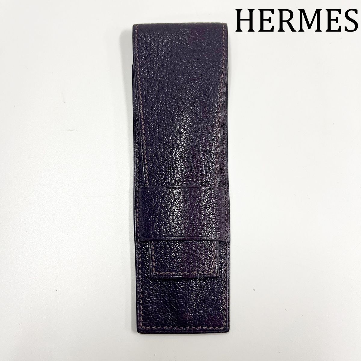 HERMES エルメス ペンケース パープル