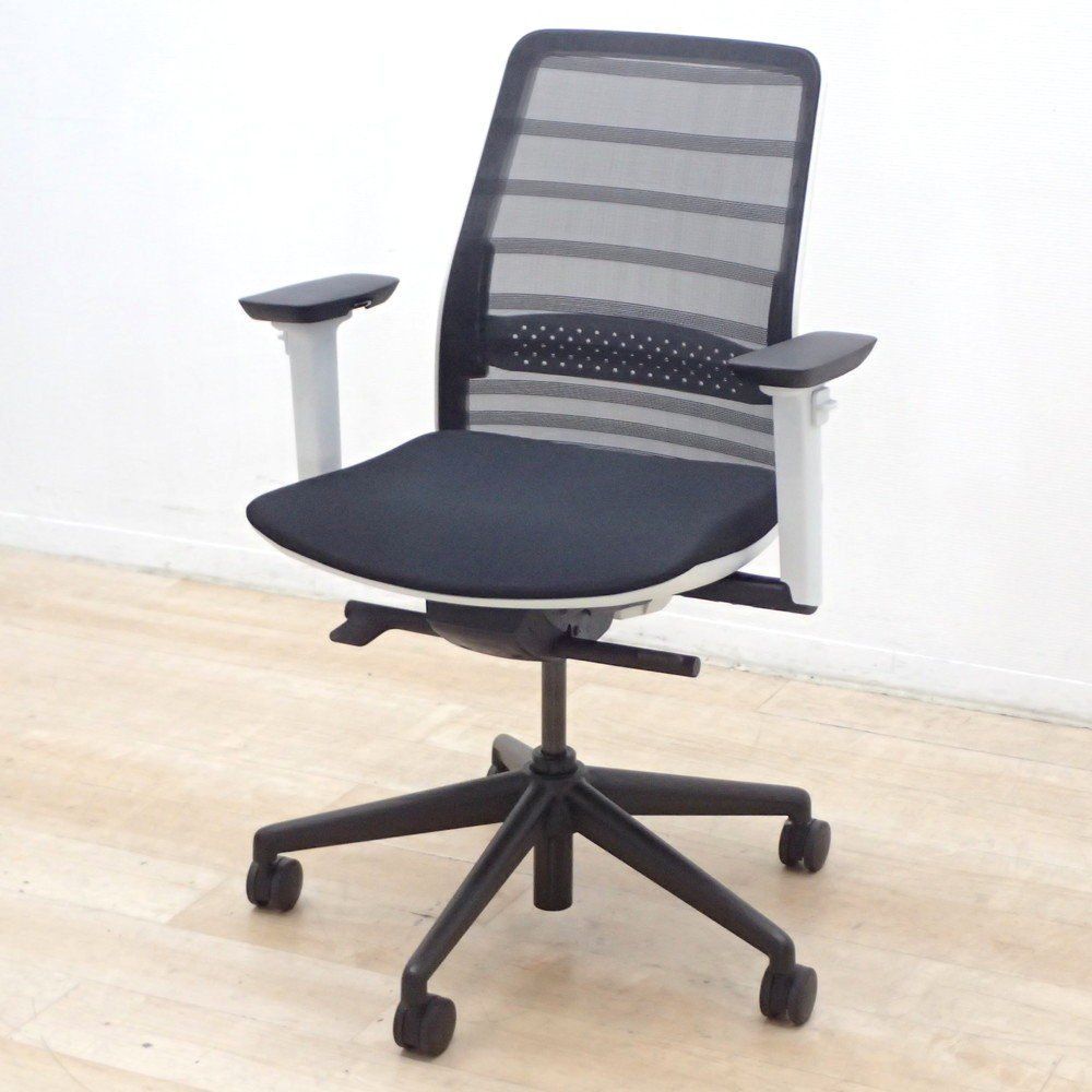 コプラス 関家具 トニックチェア 肘付オフィスチェア ブラック 事務椅子 ハイバック メッシュ ランバーサポート EG 19559 オフィス家具