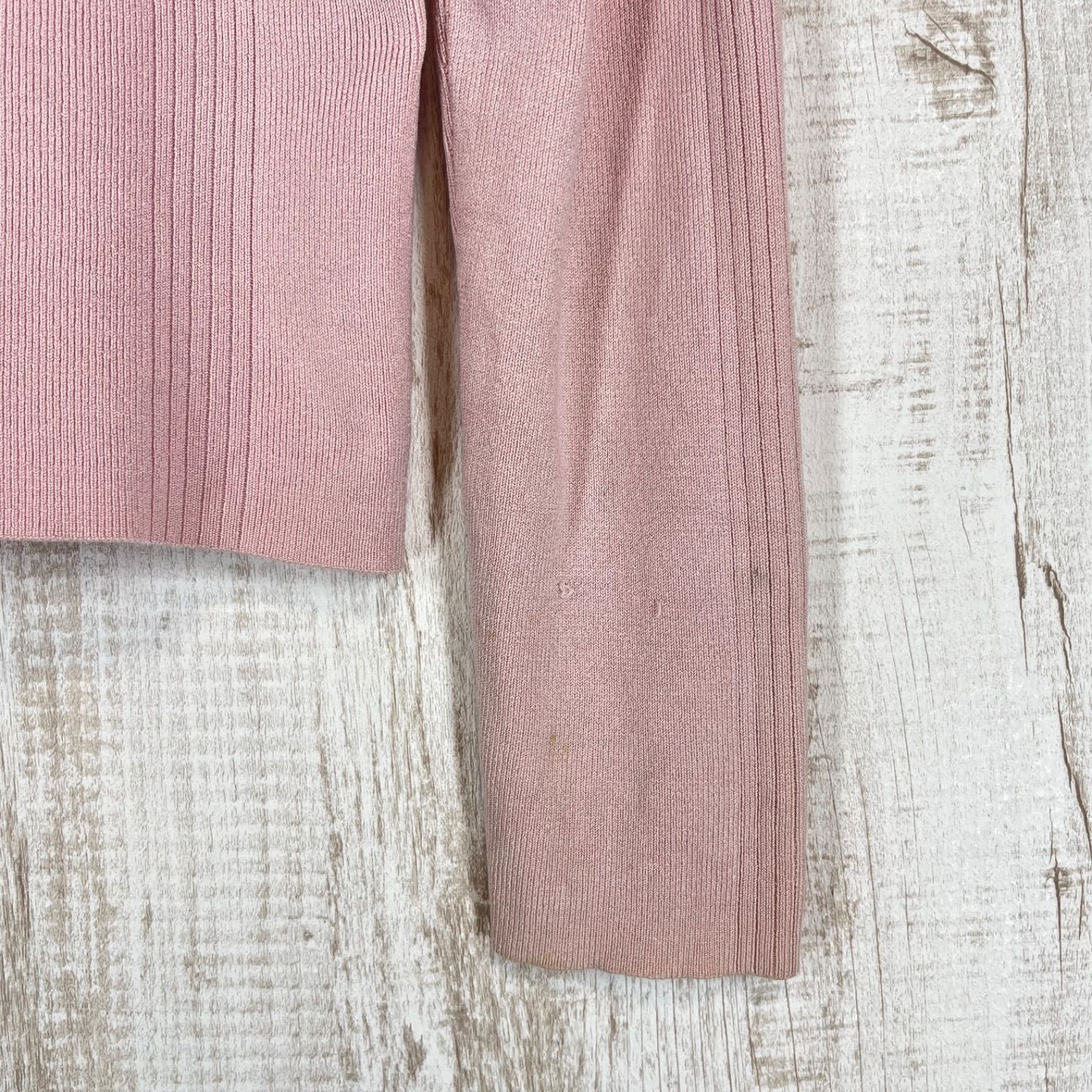 ETRO エトロ Vネック 無地 リブ編み シルク ニット 長袖 カーディガン