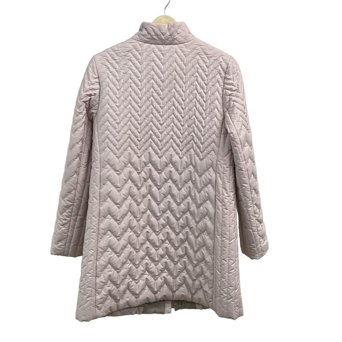 Leilian レリアン コート サイズ11 M レディース - ライトピンク 長袖|キルティング|ジップアップ|中綿|春|秋