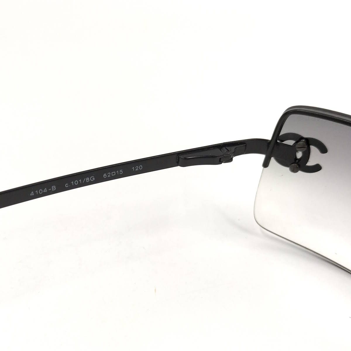 CHANEL サングラス ココマーク ラインストーン ブラック系4104-B