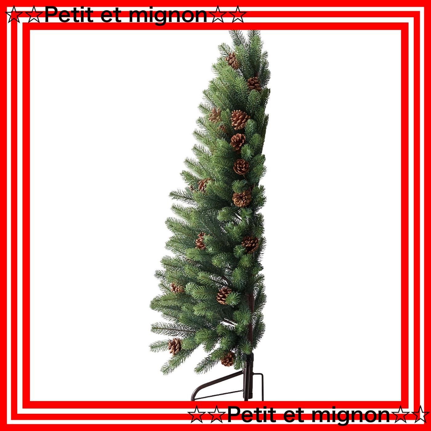 uiz ツリー 葉が落ちない ヌードツリー おしゃれ 松ぼっくり 組み立て簡単 樅 ウィズ ハーフ グリーン 120 cm