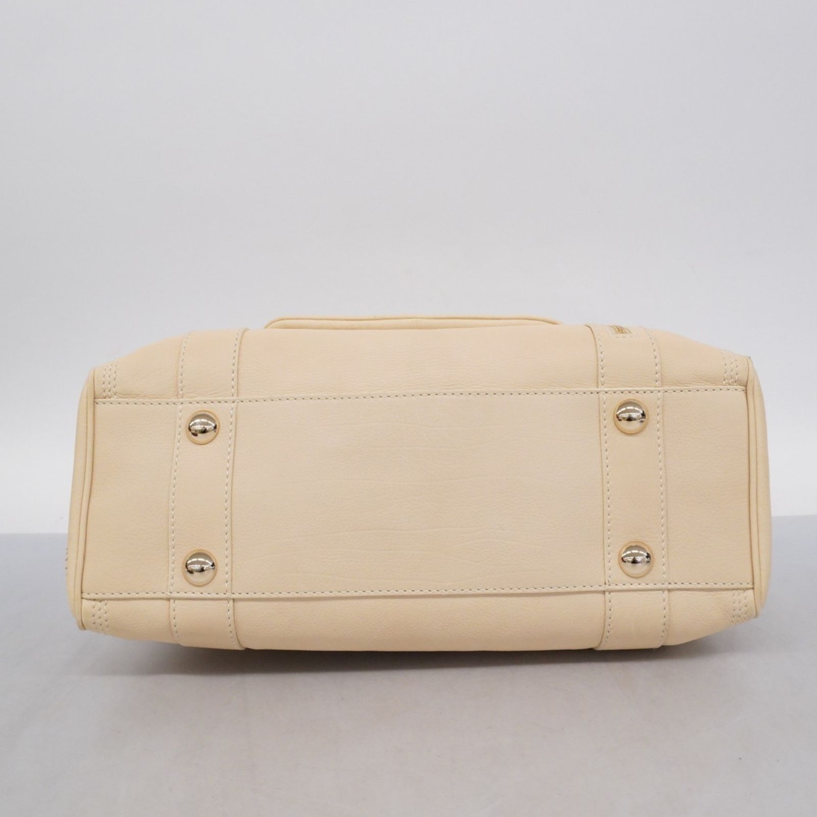 CELINE/マカダム/ハンドバッグ/レザー/セリーヌ/ セリーヌ(Celine) セリーヌ ハンドバッグ マカダム レザー クリーム