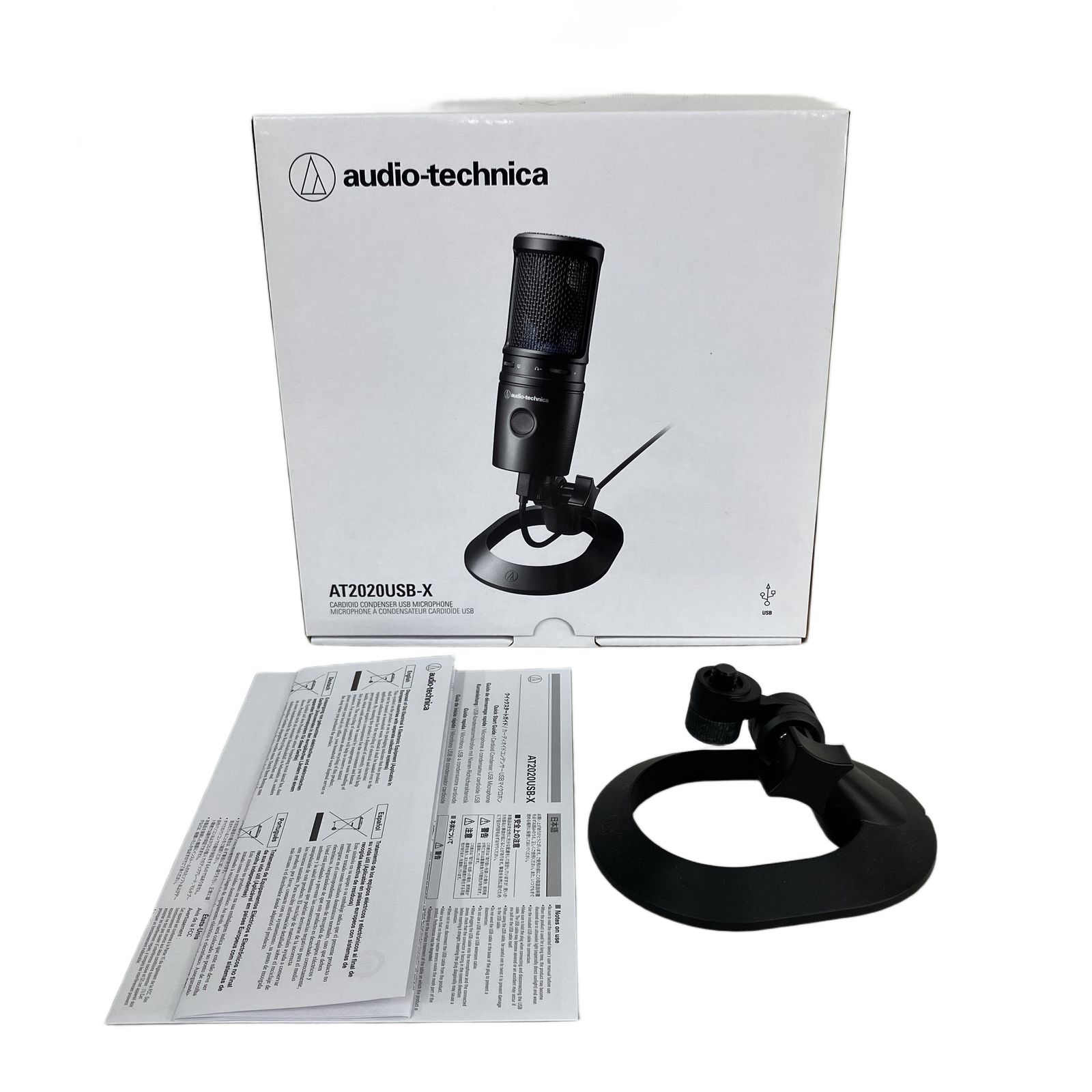 audio technica X コンデンサーマイク USB 製