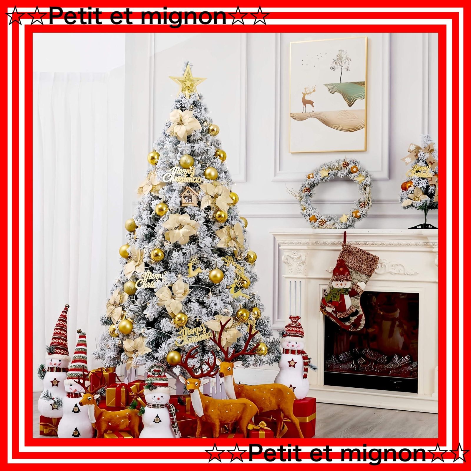 ボール 付き 10 MLEDライト付き 豪華な ツリーの飾り付き 屋内屋外の グッズ 部屋の休日の装飾 商店 家庭 収納便利 組立簡単 日本語説明書付き 枝数400本 高濃密度 150 cm tree christma