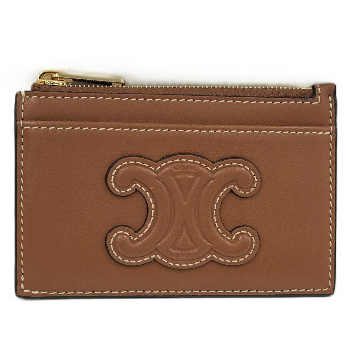 CELINE ジップカードケース キュイル トリオンフ