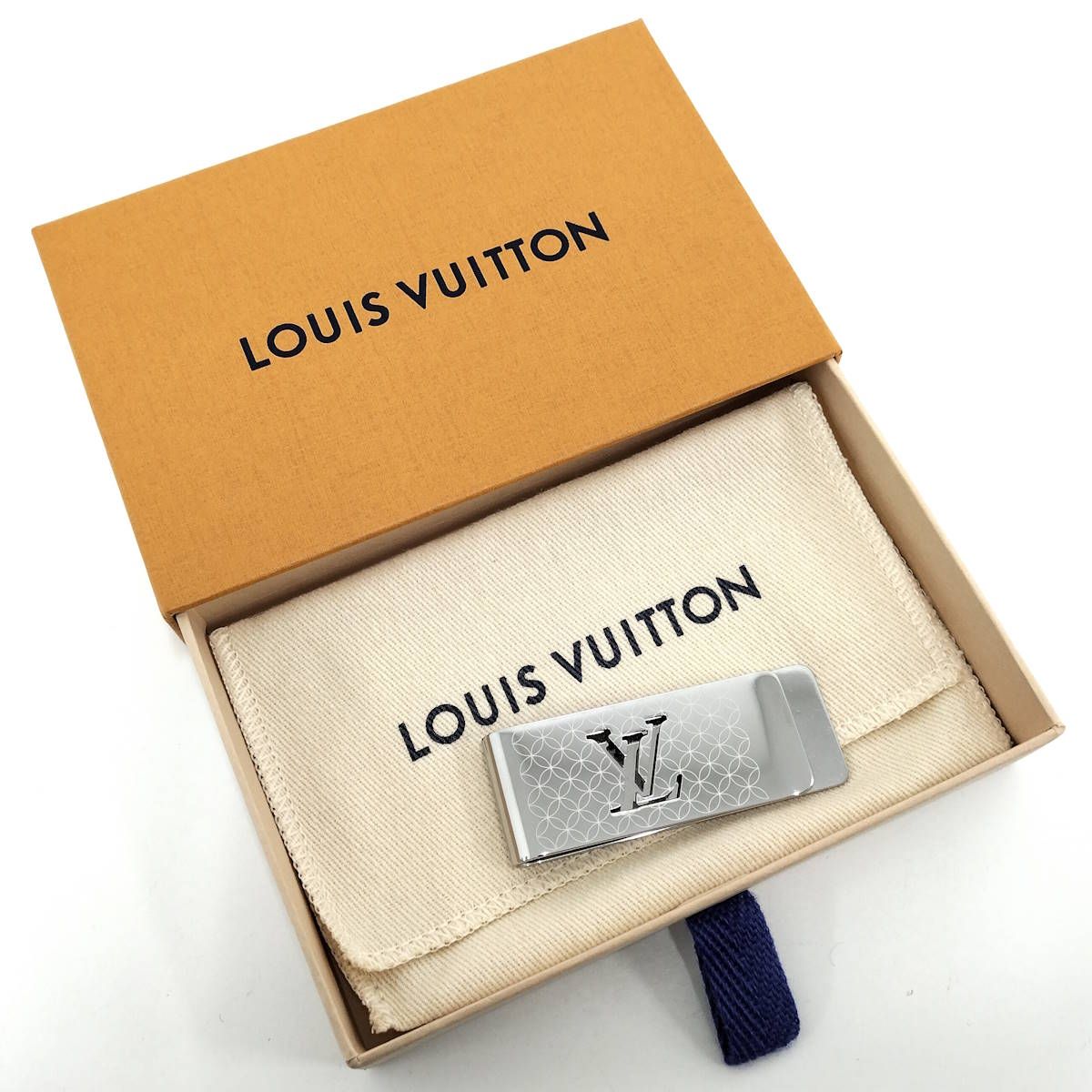 LOUIS VUITTON マネークリップ ビルクリップ シャンゼリゼ シルバー