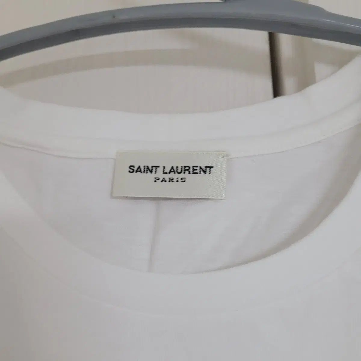 Saint Laurent サンローラン 白 YVES イヴ プリンティング 半袖 Tシャツ
