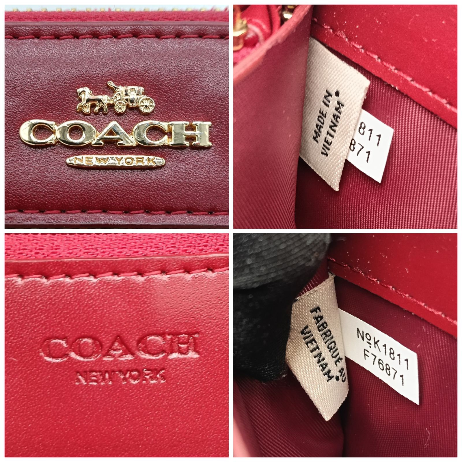 COACH　コーチ　長財布　シグネチャー　花柄　F76871　ラウンドファスナー COACH コーチ 長財布 シグネチャー 花柄 F76871 ラウンドファスナー