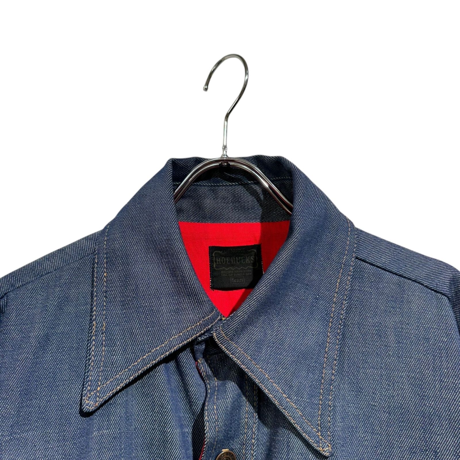 極美品 USA製 ROEBUCKS ローバックス 90S デニム カバーオール ROEBUCKS (ローバックス) □ ①③ デニムカバーオール メンズ