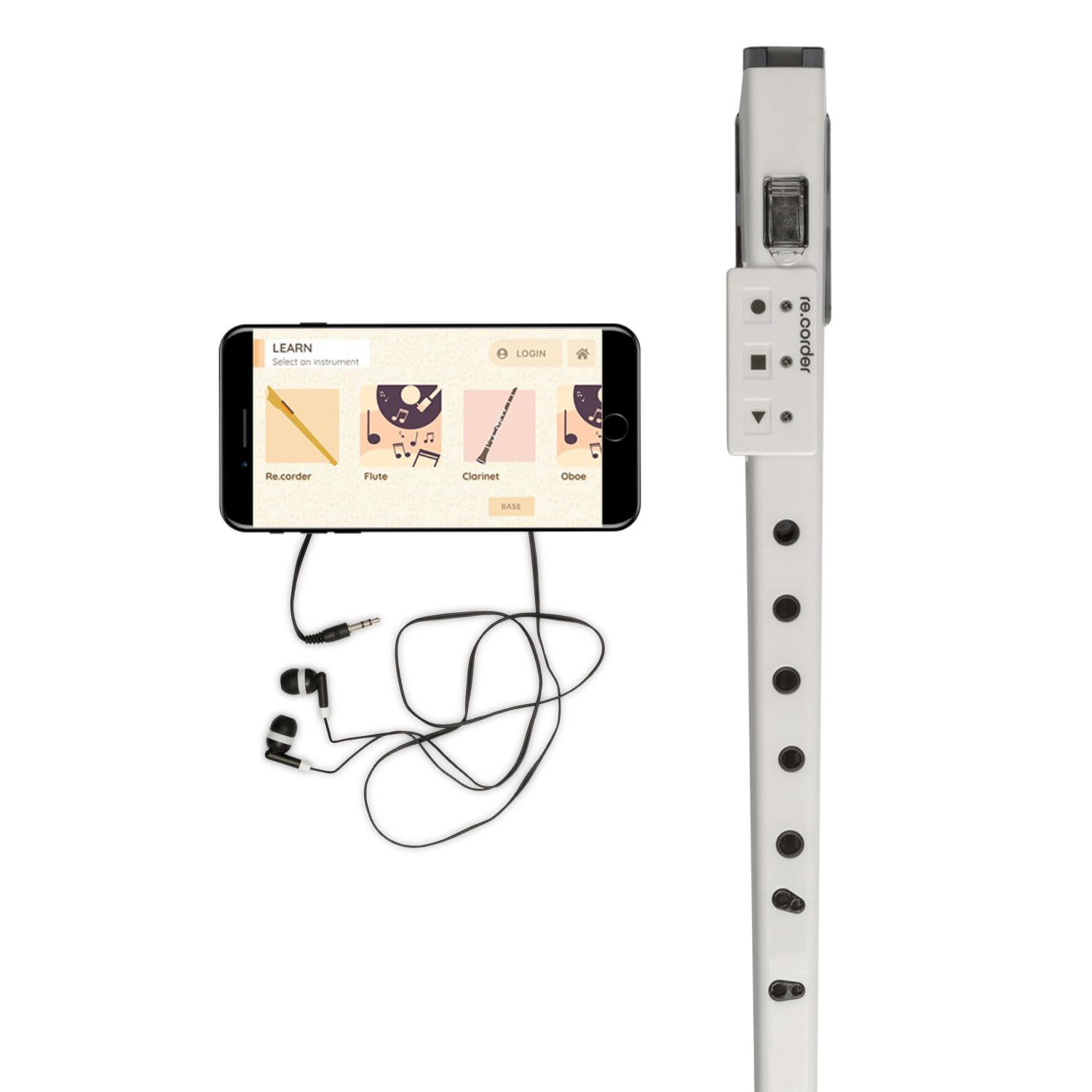 ルナティカ 電子リコーダー lunatica re.corder 白 MIDI Amazon