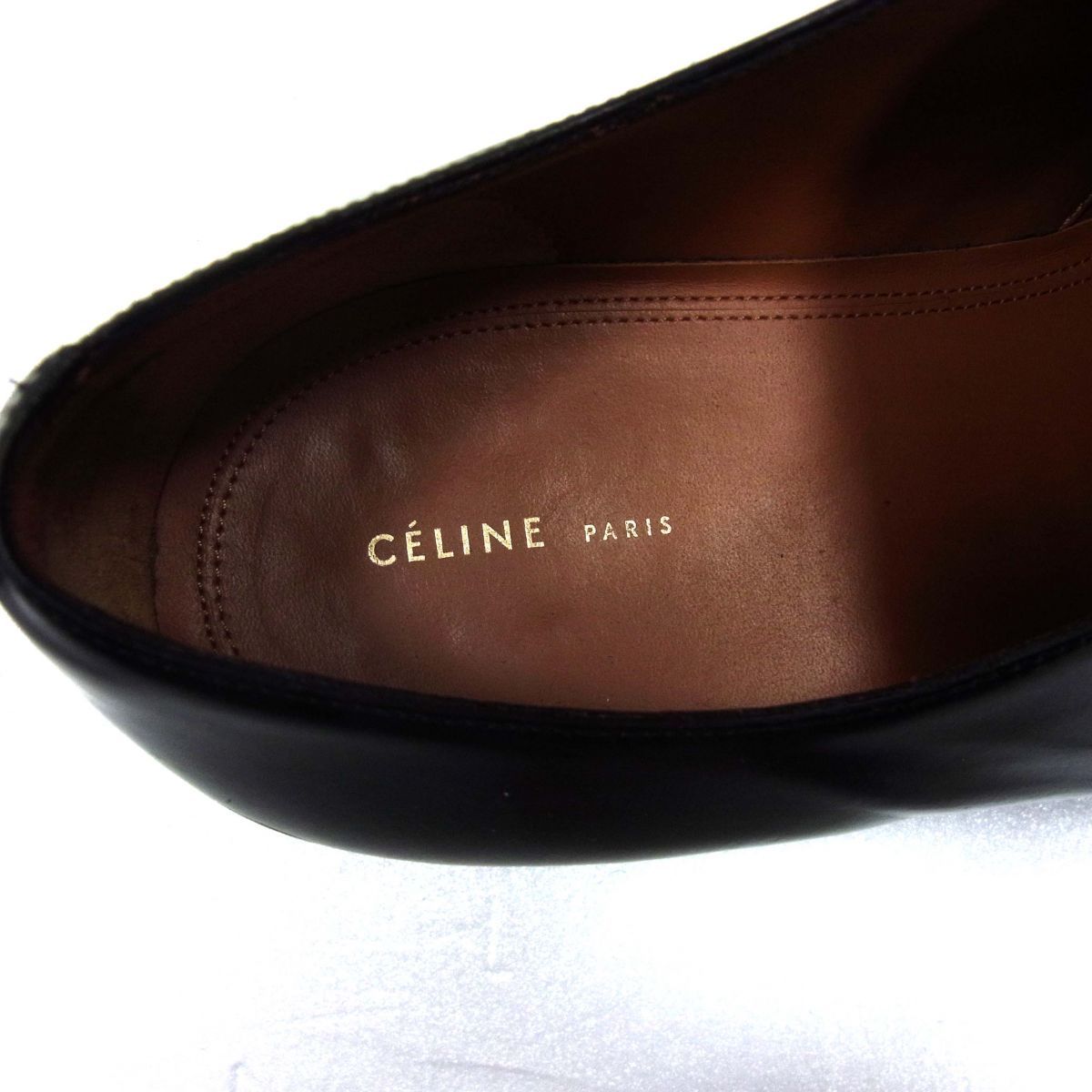 CELINE フィービー ドレスシューズ 37 レザー CELINE / セリーヌ | フィービー期 パテントレザー レースアップ