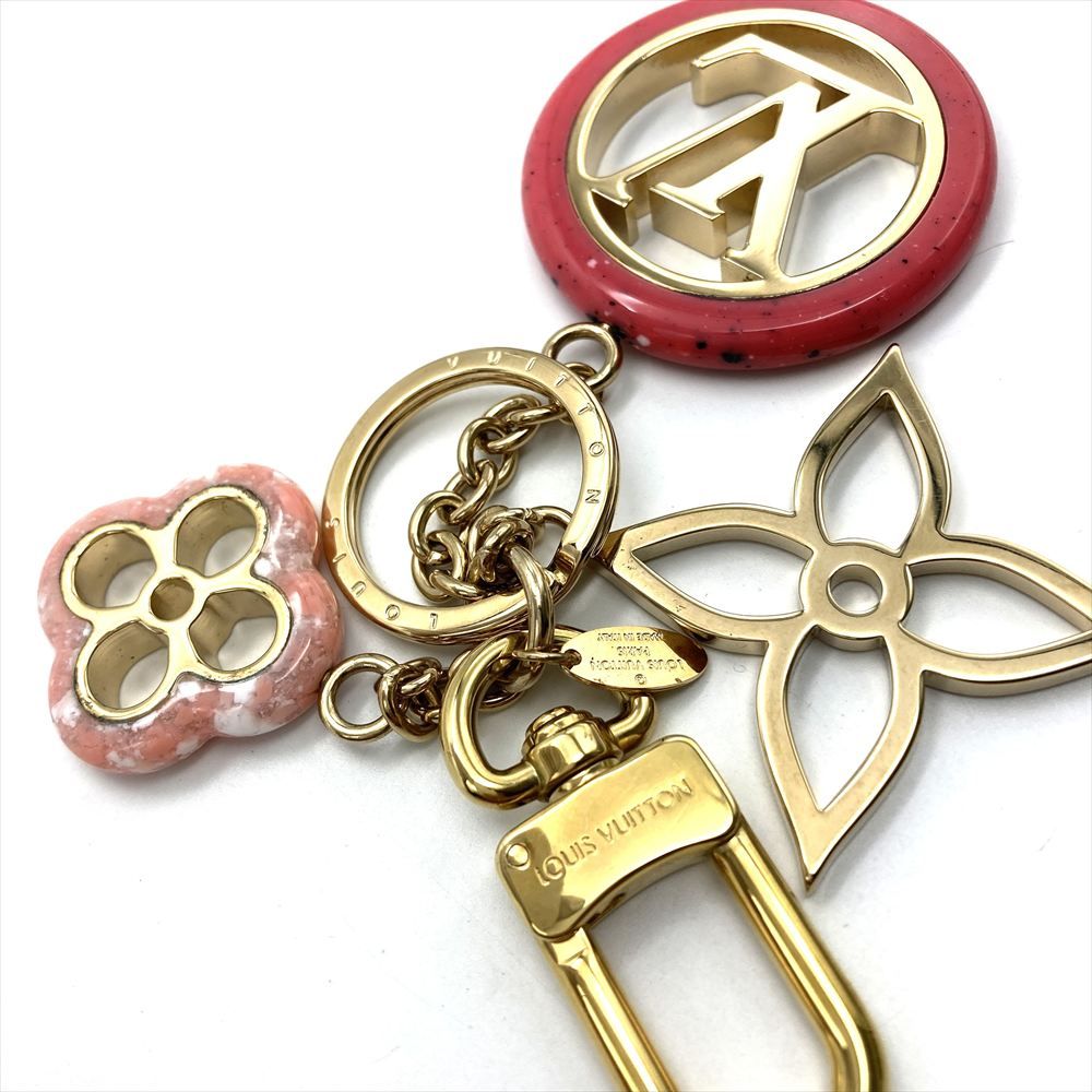 ルイヴィトン LOUIS VUITTON ポルトクレ カラーライン キーホルダー