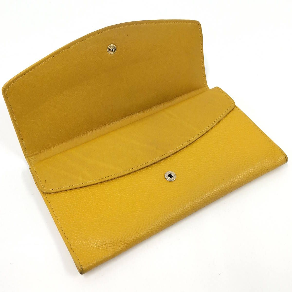 CHANEL 二つ折り 長財布 ココマーク レザー イエロー - メルカリ