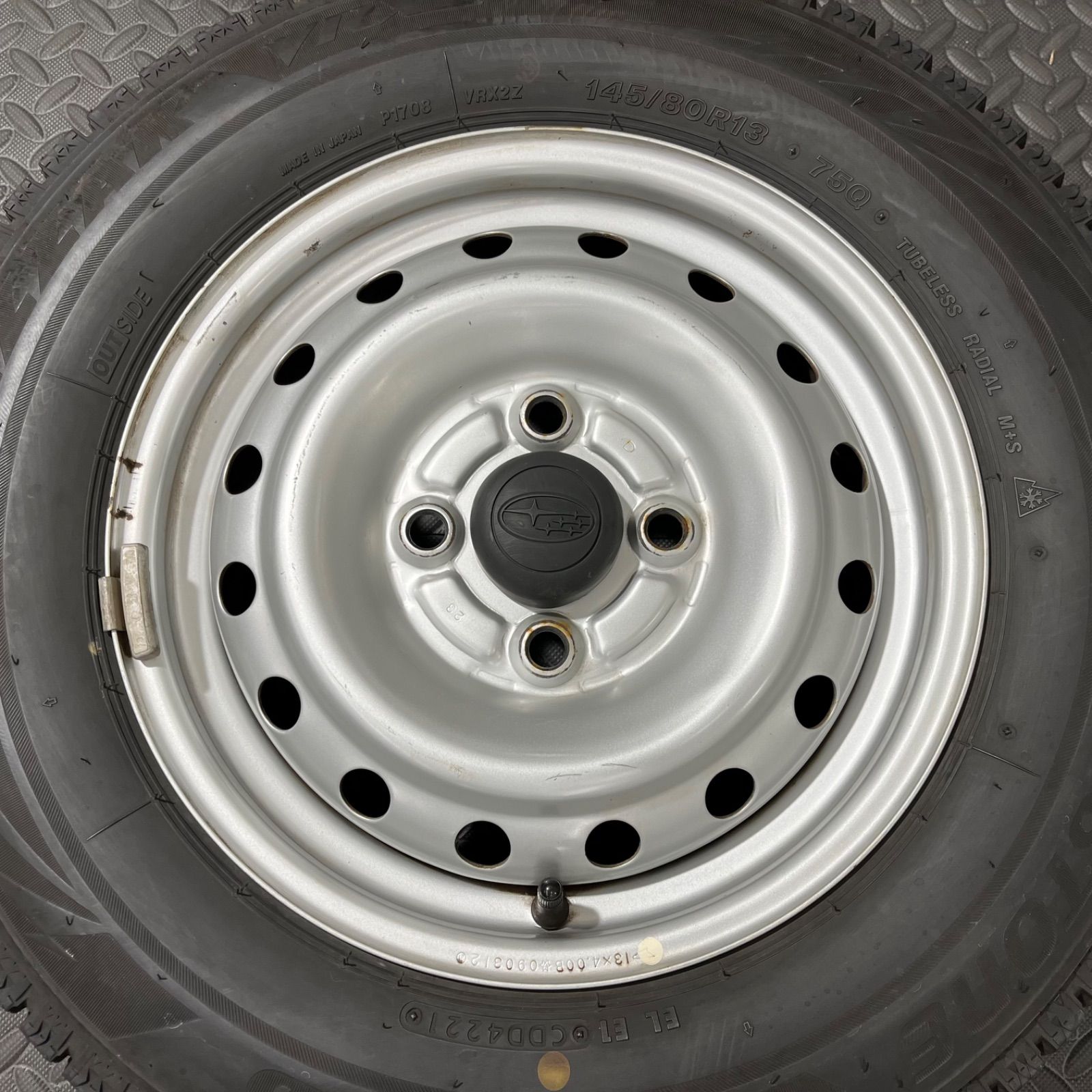 21年製 145 80 R 13 ブリヂストン ブリザックVRX 2 ダイハツ ミラバン スバル プレオバン スタッドレスタイヤ 1245