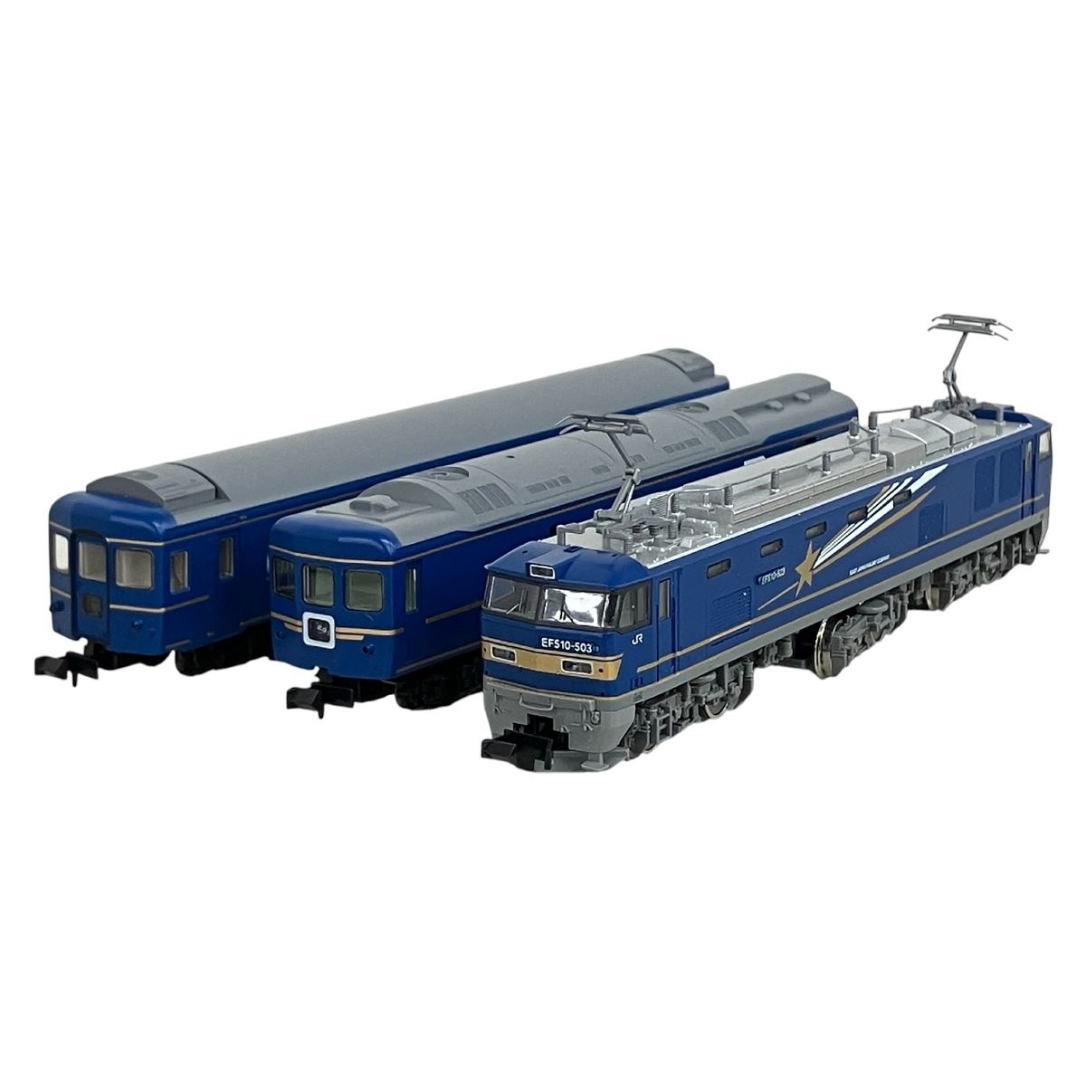 ベアモデル　青成形色　レアワイアール星人　福袋品メーカー塗装 TOMIX 92397 JR 24系 25形 特急寝台客車 北斗星・混成編成 基本セット