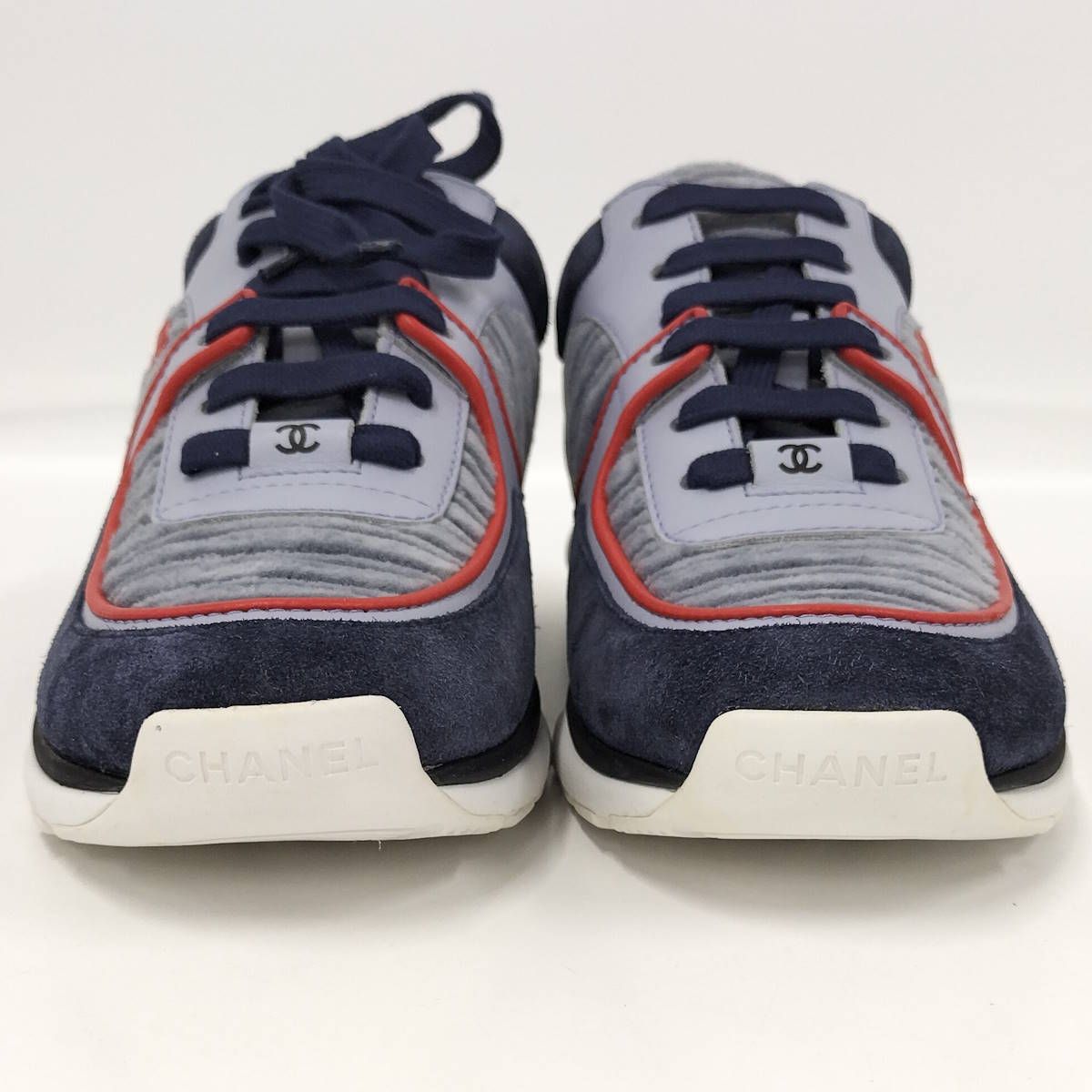 CHANEL スニーカー ココマーク ロゴ レディース 表記サイズ38 G34052