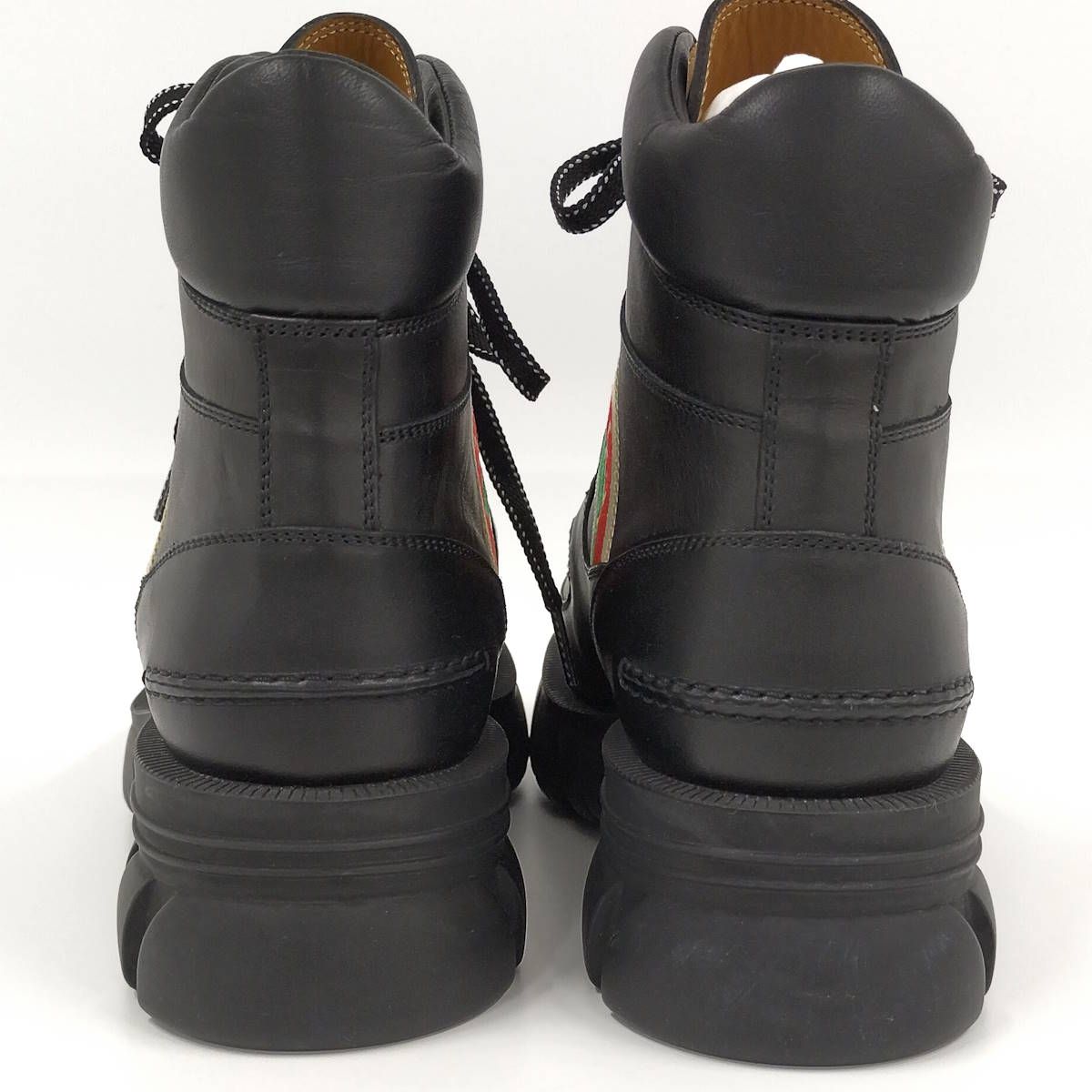 GUCCI アンクルブーツ インターロッキングG レースアップ ショート