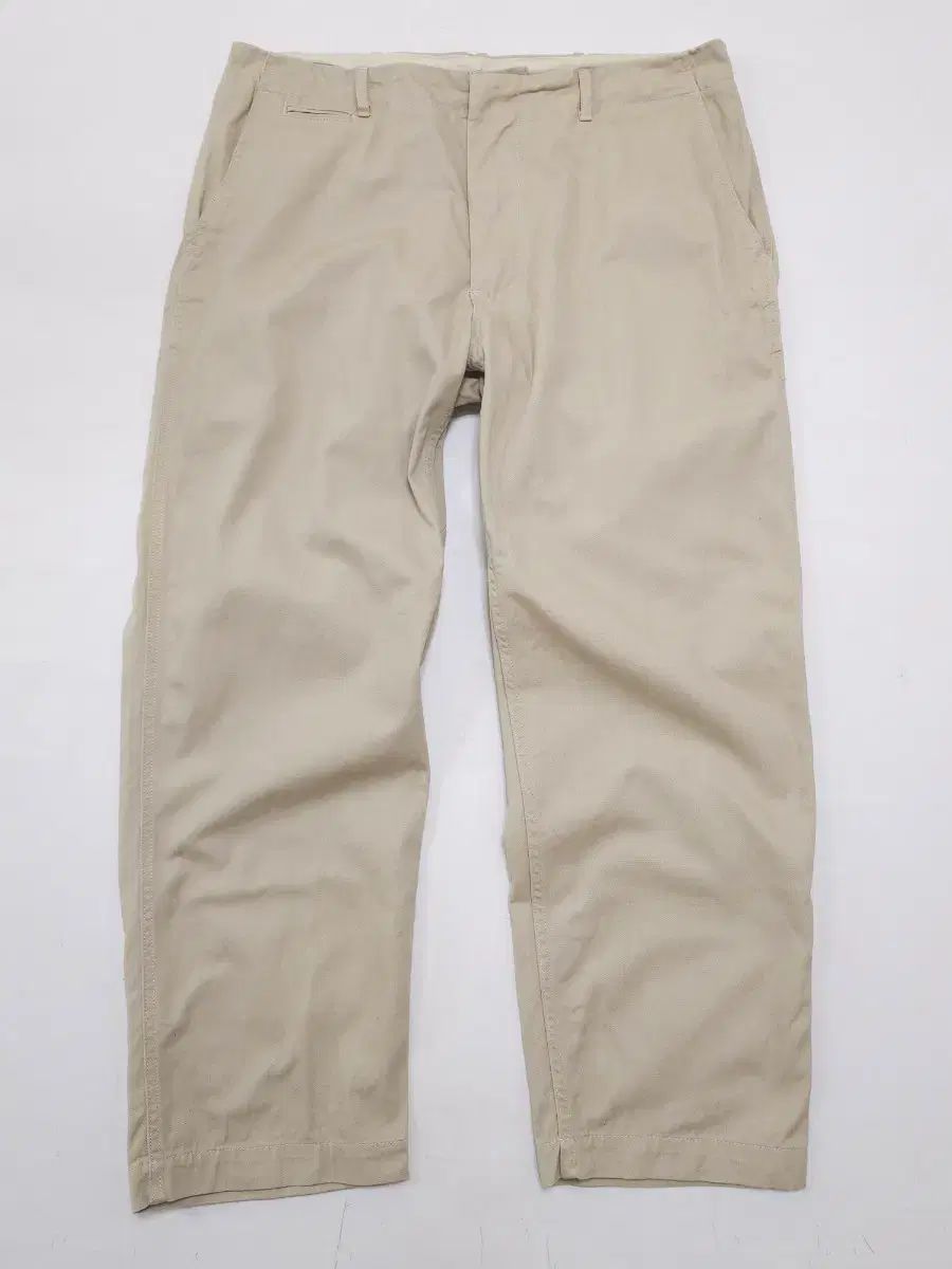 nanamica クリーム コットン チノ パンツ