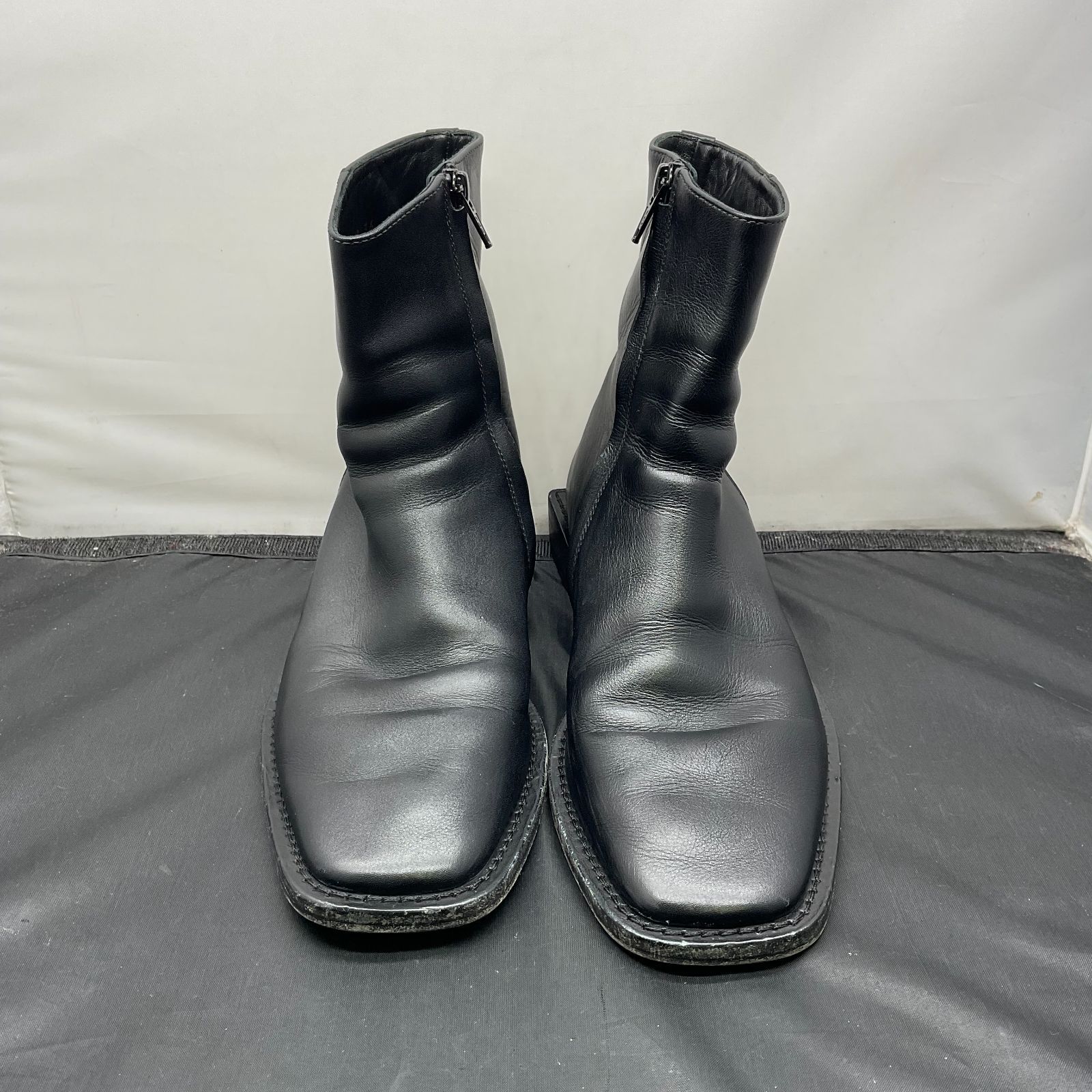 バレンシアガ レザー ショートブーツ サイズ36 616349 BBロゴ