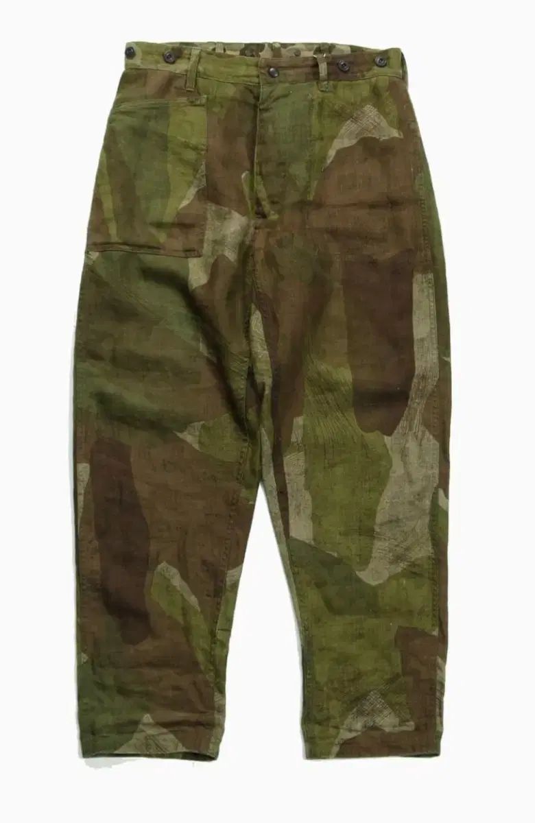 ナイジェル ケーボン ミリタリー リバーシブル リネン カモ パンツ