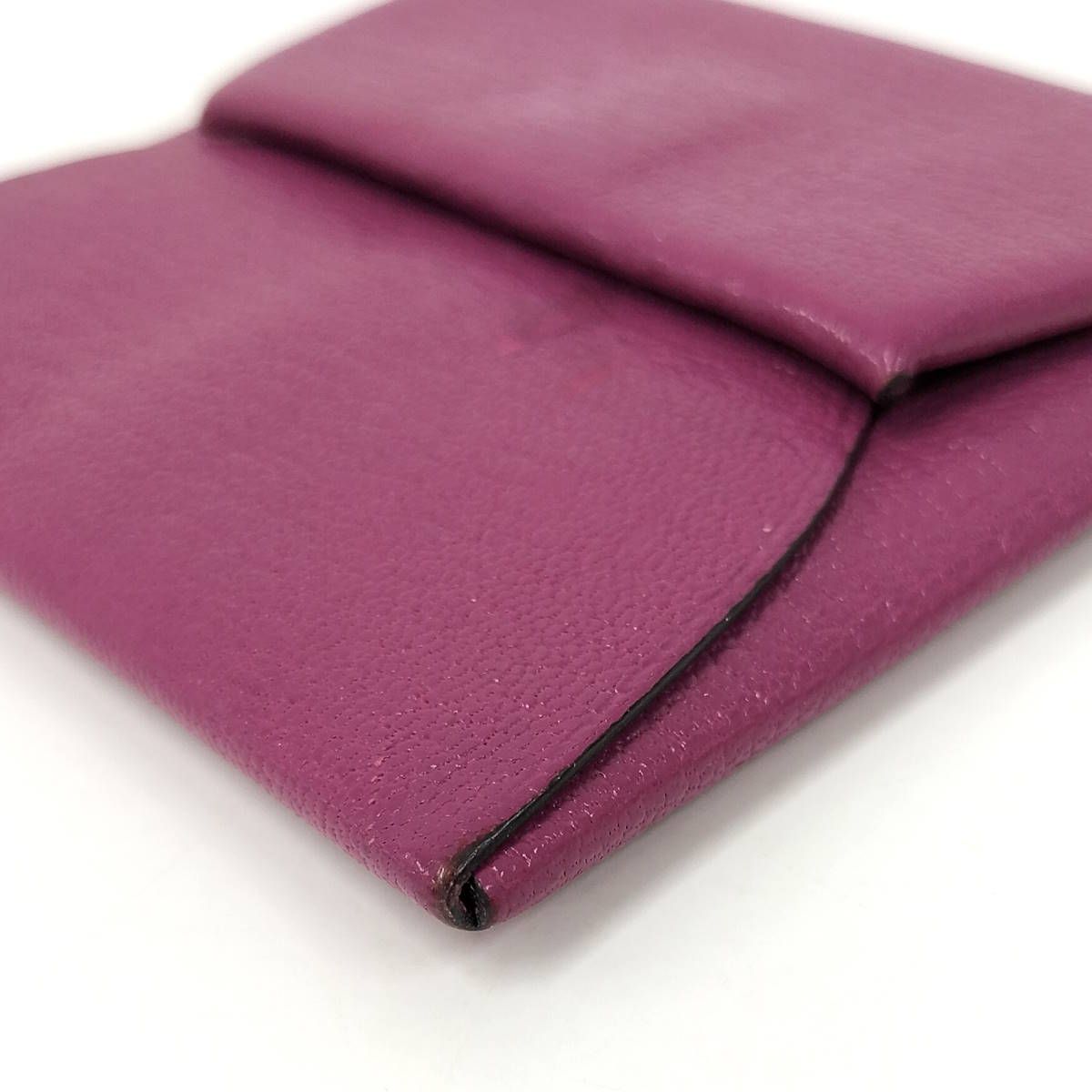 HERMES バスティア コインケース レザー マグノリア パープル系 C刻印