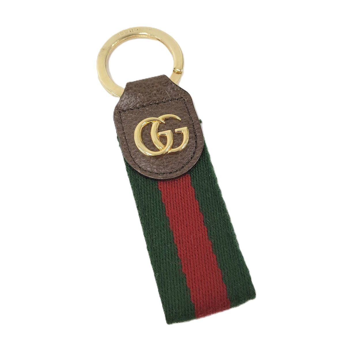 GUCCI キーリング　キーホルダー　マーモント　シェリーライン GUCCI キーホルダー キーリング シェリーライン - メルカリ