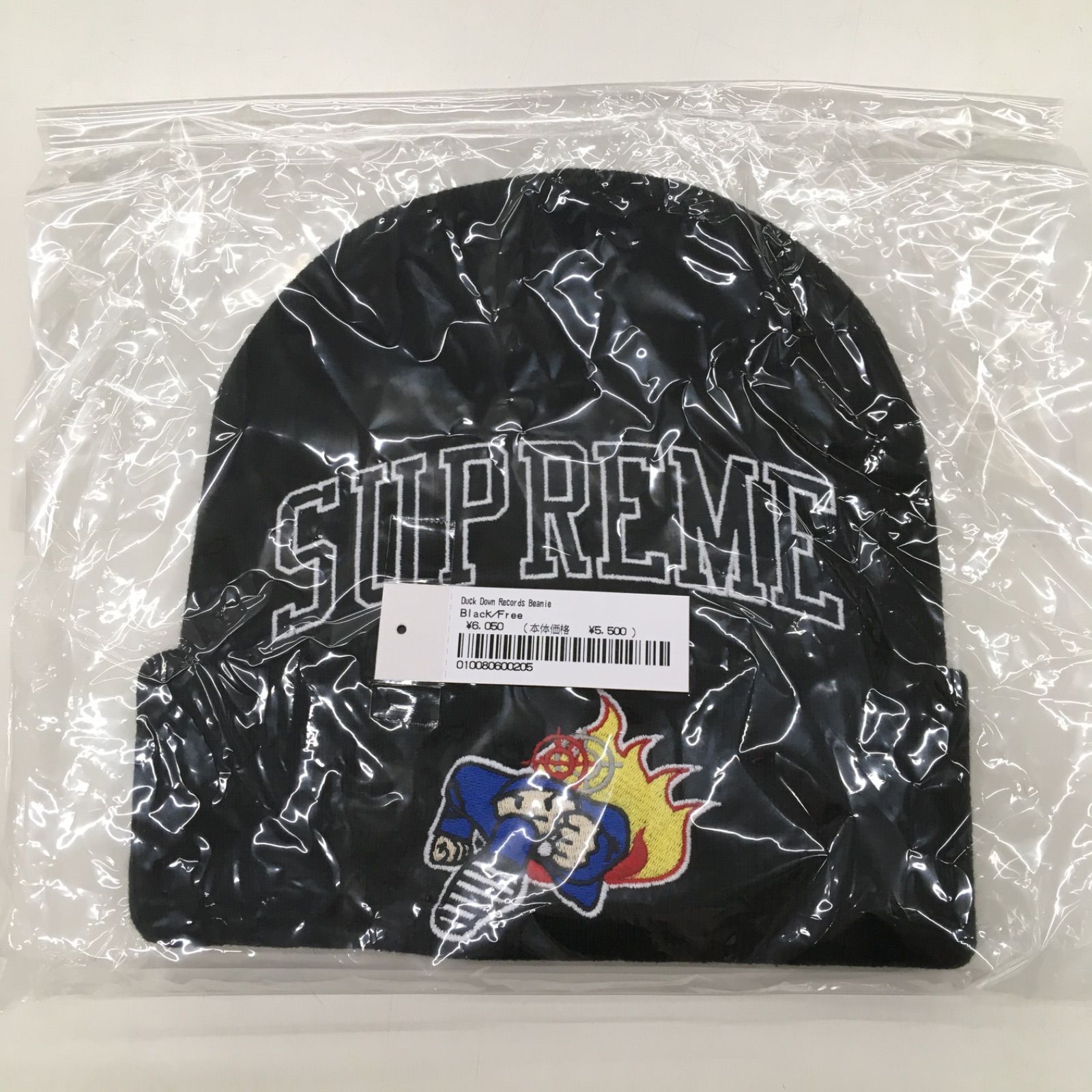 25 A 008 ♥ シュプリーム Duck Down Records Beanie ビーニー ニット帽 帽子 黒