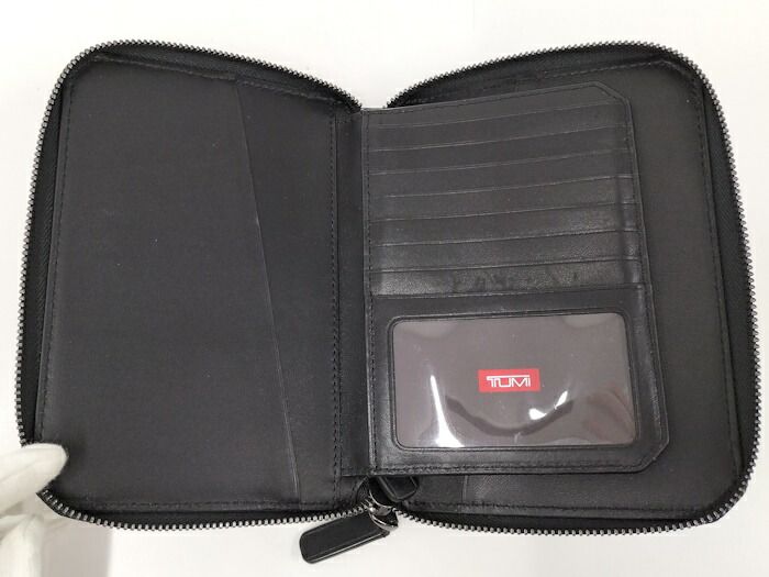 TUMI トラベルケース ポーチ オーガナイザー レザー ブラック