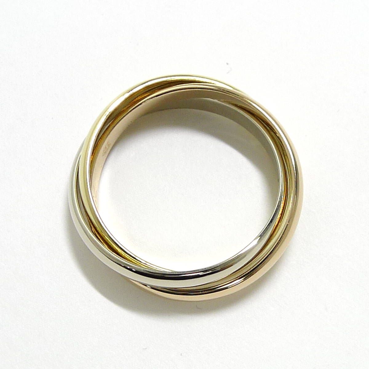 Cartier トリニティリング 750WG YG PG K18WG YG PG スリーカラー