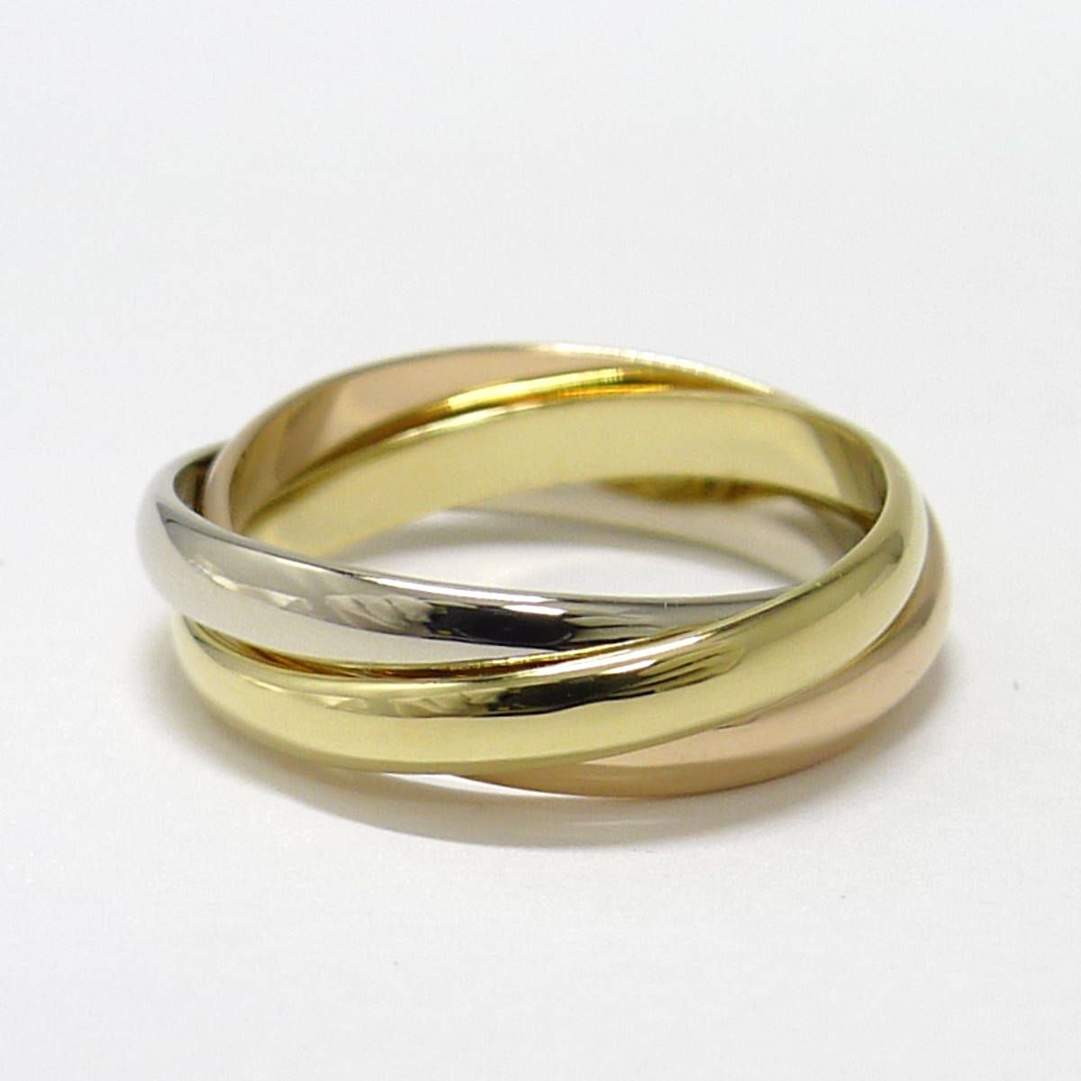 Cartier トリニティリング 750WG YG PG K18WG YG PG スリーカラー