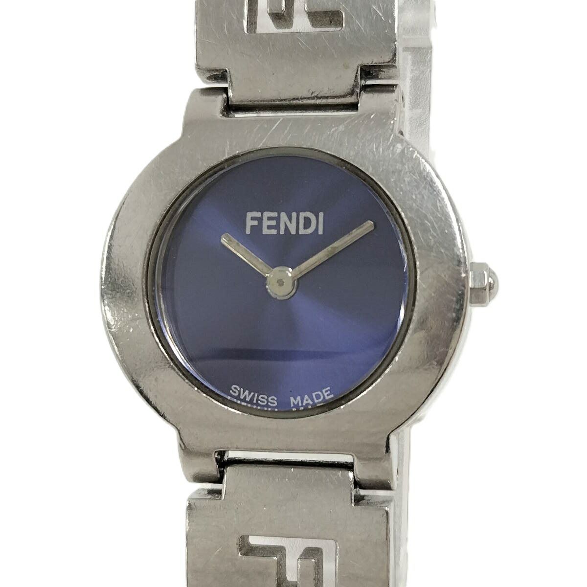 FENDI レディース 腕時計 オロロジ SS クオーツ ネイビー文字盤 3050L